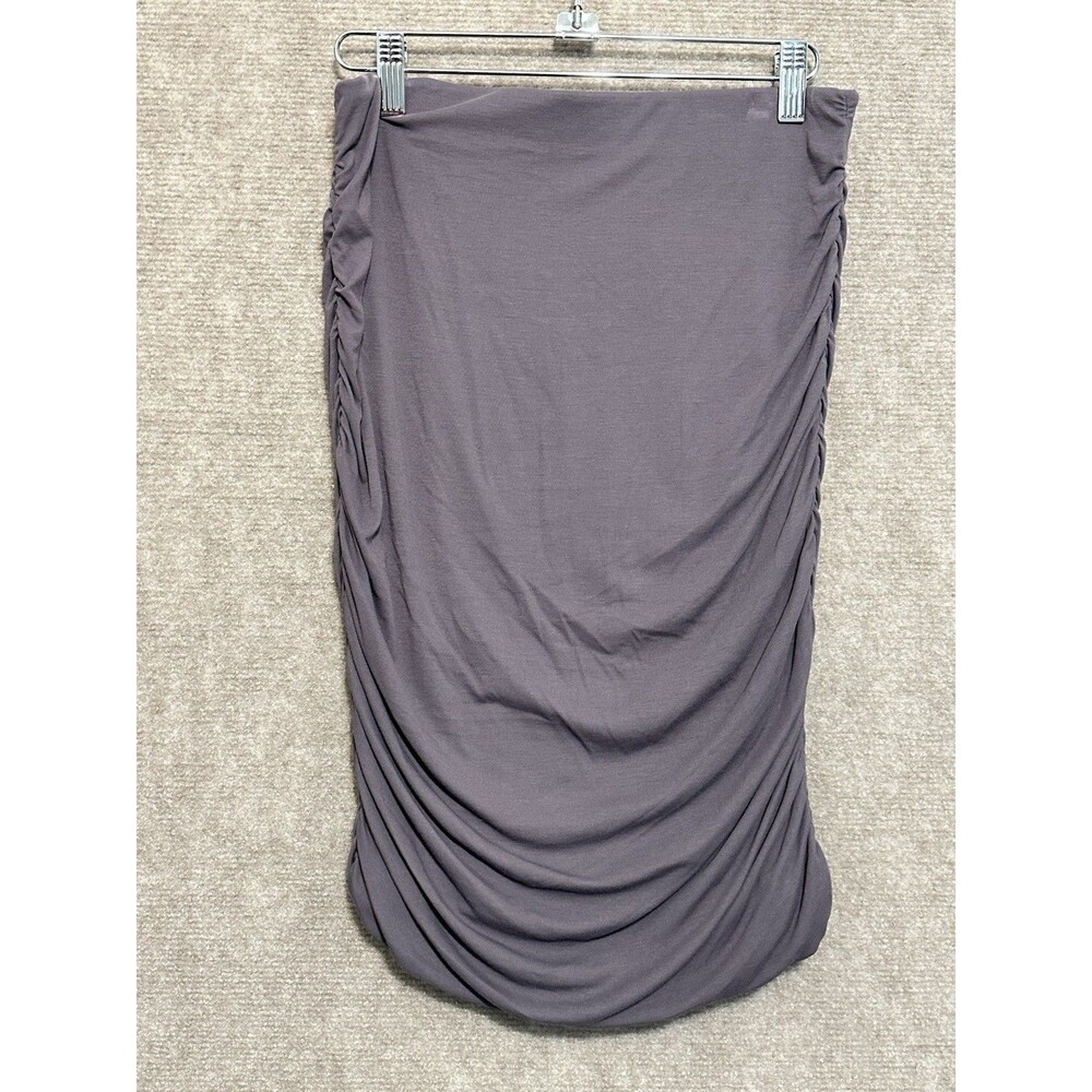 OGL Gray Ruched Mini Skirt - Picture 5 of 7